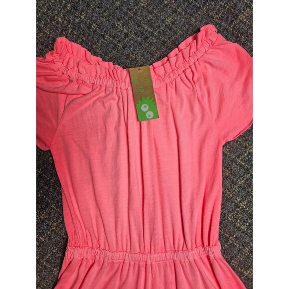Girls Crewcuts Off-Shoulder NEW Pink Ruffle Dress Size 14 Preppy Resort Girly - Picture 2 of 6